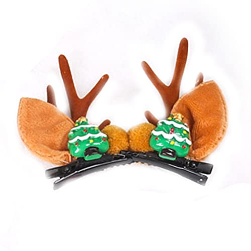 Jiqoe 2Pcs Weihnachten Haar Clip Kinder Haarnadel Frohe Weihnachten Haarspangen für Kinder Mädchen Xmas Party Decor von Jiqoe