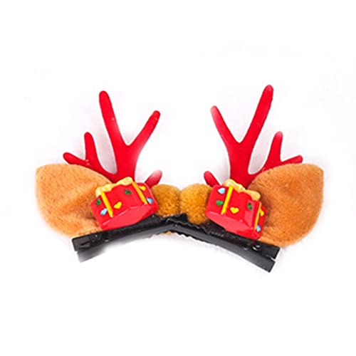 Jiqoe 2Pcs Weihnachten Haar Clip Kinder Haarnadel Frohe Weihnachten Haarspangen für Kinder Mädchen Xmas Party Decor von Jiqoe