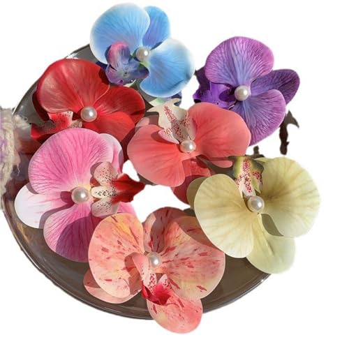 Jiqoe 9 Stück Orchideen Haarklammern Sichere Griffe Florale Haarnadeln Modisches Accessoire Bastelbedarf Für Alle Altersgruppen Und Anlässe von Jiqoe