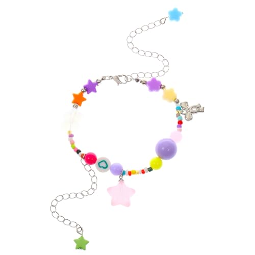 Jiqoe Bunte Perlen Armbänder Stern Bowknot Anhänger Armband Für Frauen Mädchen Verstellbare Ketten Ästhetische Charm Armreifen Armband Jiqoe Bunte Perlen Armbänder Stern Bowknot Anhänger Armband Für Frauen Mädchen Verstellbare Ketten Ästhetische Charm Armreifen Armband von Jiqoe