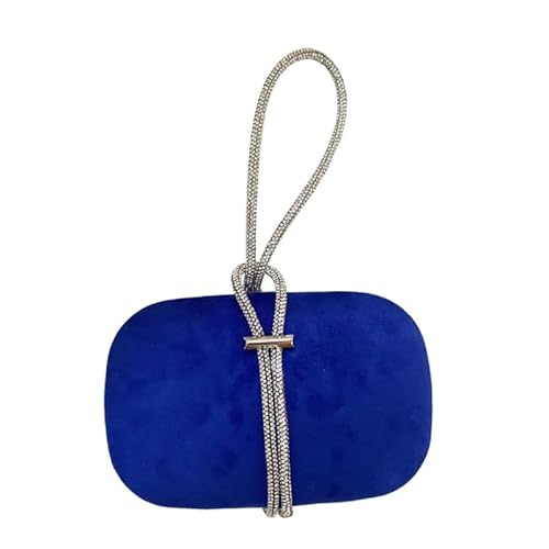 Jiqoe Damen-Geldbörse mit Strass-Griff, für Hochzeit, Party, formelle Abendtasche für Mädchen, Frauen, Bankett, Cocktail, Handtasche, Clutch, Tragetasche, blau von Jiqoe