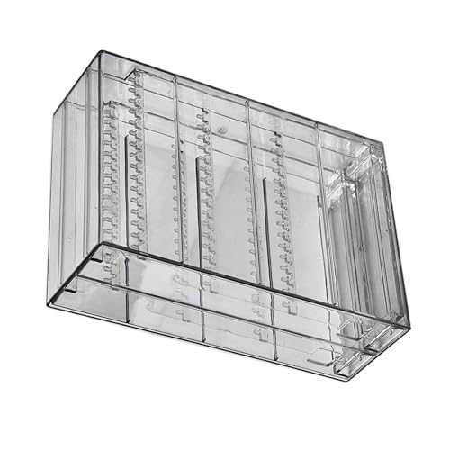 Jiqoe Elegante Schmuck-Organisationsbox, geräumige Schmuck-Arrangement-Box für Damen, Sammlung, Schreibtisch oder Ladenausstellung von Jiqoe