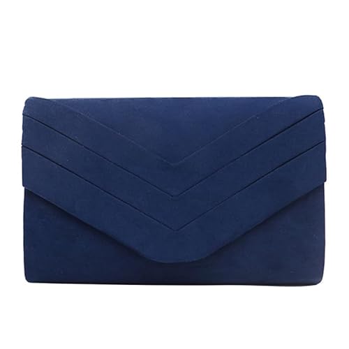 Jiqoe Formelle Abendtasche für Damen und Mädchen, Hochzeit, Party, Bankett, Umhängetasche, Cocktail, Clutch, Umschlagtasche, blau von Jiqoe