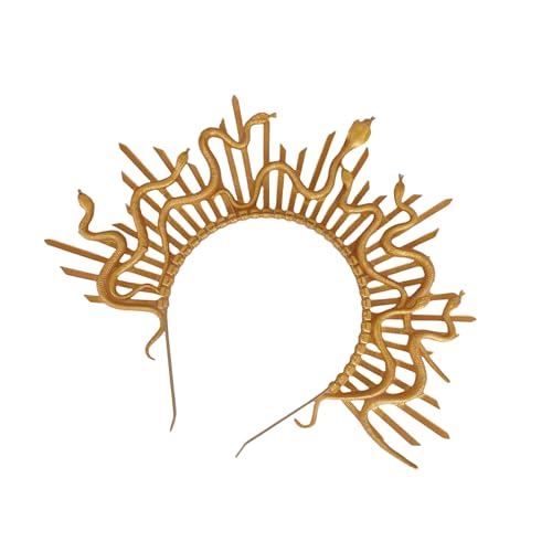 Jiqoe Goddesses Inspire Medusas Kronen Schlange Stirnband Mode Accessoire für Mottopartys und Cosplay Event Freizeitkleidung von Jiqoe