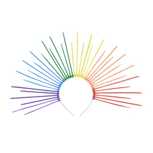 Jiqoe Kopfband in verstellbarer Größe, Kopfbedeckung, auffälliges Kopfbedeckung, Zubehör für Musikfestivals und Bühnenauftritte von Jiqoe