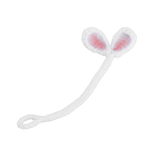 Jiqoe Kreative handgefertigte gestrickte Blattsprossen, stilvolles Häkelkabel, Eck-Lesezeichen, praktisches Kopfhörer-Zubehör von Jiqoe