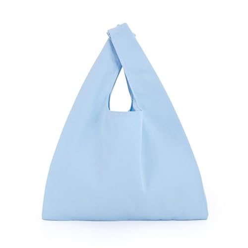 Jiqoe Lässige Handtasche, vielseitig, Segeltuch, modische Tragetasche, japanischer Stil, Schultertasche für Damen und Mädchen, große Kapazität, blau von Jiqoe