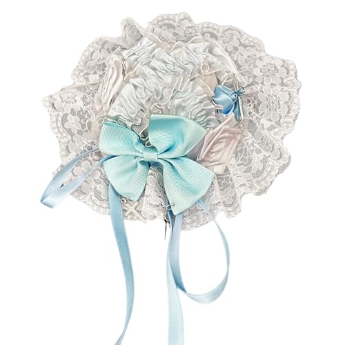 Jiqoe Mädchen Haar Clip Kreuze Band Haarnadel Cosplay Kopfbedeckungen Für Mädchen Zarte Haar Zubehör Rosette Barrettes von Jiqoe