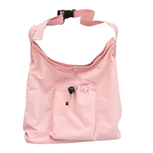 Jiqoe Modische lässige Tasche mit Kordelzug, Hobo-Tasche, Umhängetasche, Umhängetasche, lässige Tasche für Frauen und Mädchen, vielseitige Taschen, rose von Jiqoe