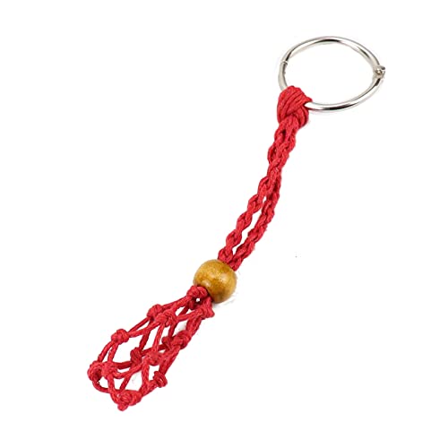 Jiqoe Steinkäfig für Kristalle mit Holzperle, Schlüsselanhänger für Frauen, Schlüsselanhänger, Auto, Zuhause, Büro, Ornament, Geschenk Jiqoe Steinkäfig für Kristalle mit Holzperle, Schlüsselanhänger für Frauen, Schlüsselanhänger, Auto, Zuhause, Büro, Ornament, Geschenk von Jiqoe
