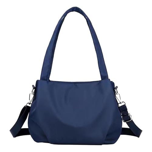 Jiqoe Trend Nylon-Umhängetasche, schlank und praktisch, einzelne Umhängetasche, Handtasche, Crossbody-Tasche, mehrere Taschen, für Mädchen, Frauen, Geschenk, blau von Jiqoe