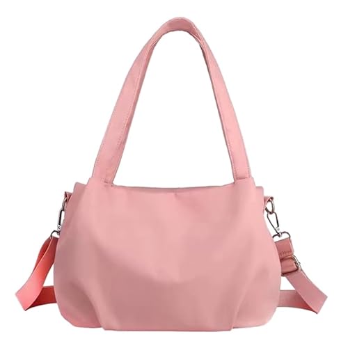 Jiqoe Trend Nylon-Umhängetasche, schlank und praktisch, einzelne Umhängetasche, Handtasche, Crossbody-Tasche, mehrere Taschen, für Mädchen, Frauen, Geschenk, rose von Jiqoe