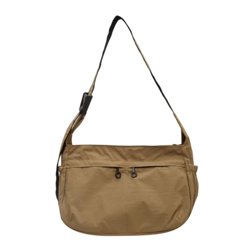 Jiqoe Trendige Reisetasche mit mehreren Taschen für Damen, verstellbarer Riemen, Crossbody-Tasche, geeignet für verschiedene Anlässe, khaki von Jiqoe