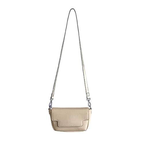 Jiqoe Vielseitige Mini-Handtasche für Damen, Umhängetasche, modisches Design, bequeme Umhängetasche, beige von Jiqoe