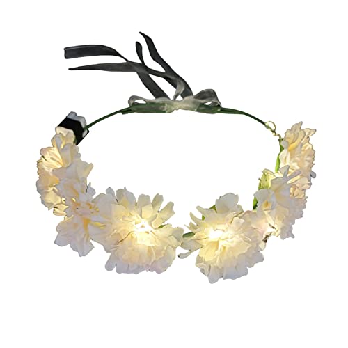 Leuchtende Blumenkronen, LED-Blumenkronen, leuchtendes Stirnband für Damen, leuchtende LED-Blumenkronen, leuchtende Blumenkronen von Jiqoe