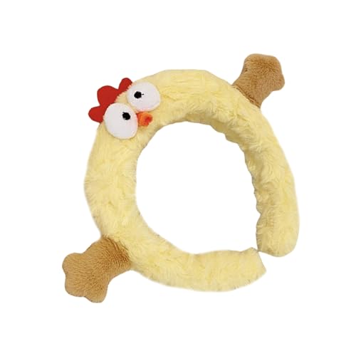 Lustiger Tier-Haarreif, Cartoon-Plüsch-Haarband, Musik-Festival, Kopfbedeckung, schönes Gesicht waschen, Stirnband für Damen, für den täglichen Gebrauch von Jiqoe