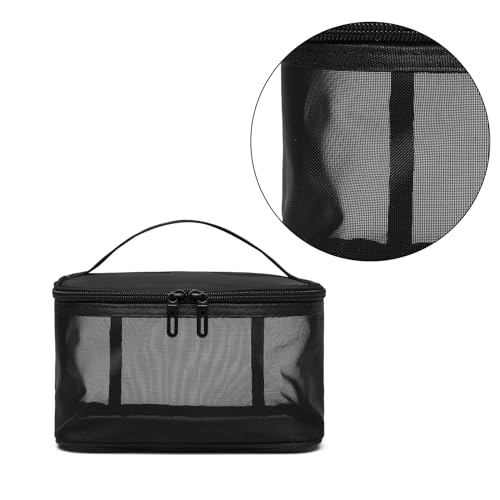 Make Up Tasche Kulturbeutel Für Körperpflege Schönheit wasserdichte Netztasche Großes Fassungsvermögen Nylon Make Up Tasche Organizer Tasche wasserdichte Tasche von Jiqoe