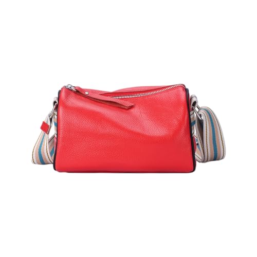 Modische Damen-Geldbörse, PU, Kuriertasche, Kissen, Schultertaschen, Crossbody-Taschen, quadratische Tasche, Kosmetiktasche, Reise-Tasche, rot von Jiqoe