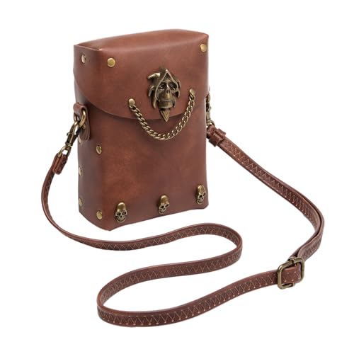 Modische Umhängetasche Für Damen Schultertasche Mit Einzigartigem Mittelalterlichen Stil Und Praktischem Verstellbarem Gürtel Aus PU Leder Modische Umhängetasche Für Damen Schultertasche Mit Einzigartigem Mittelalterlichen Stil Und Praktischem Verstellbarem Gürtel Aus PU Leder von Jiqoe
