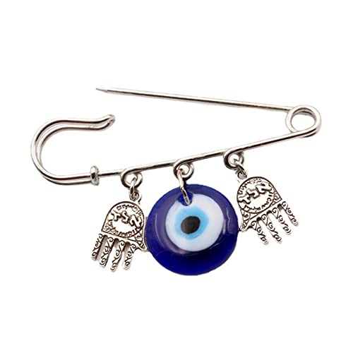Türkisch Für Böse Augen Hand Der Fatima Brosche Revers Pins Glücksgeschenk Hängende Hängeschütze Für Schutz Religiös J. von Jiqoe