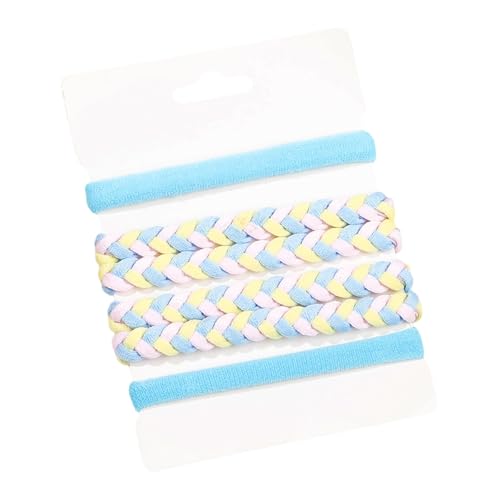 Weiche Haargummis Gewebt Bunt Haargummi Elastische Haarteile Dickes Hochsteckfrisur Haarseil Damen Haardekoration von Jiqoe