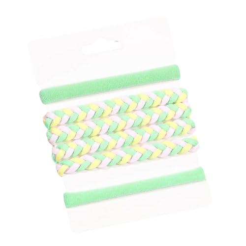 Weiche Haargummis Gewebt Bunt Haargummi Elastische Haarteile Dickes Hochsteckfrisur Haarseil Damen Haardekoration von Jiqoe