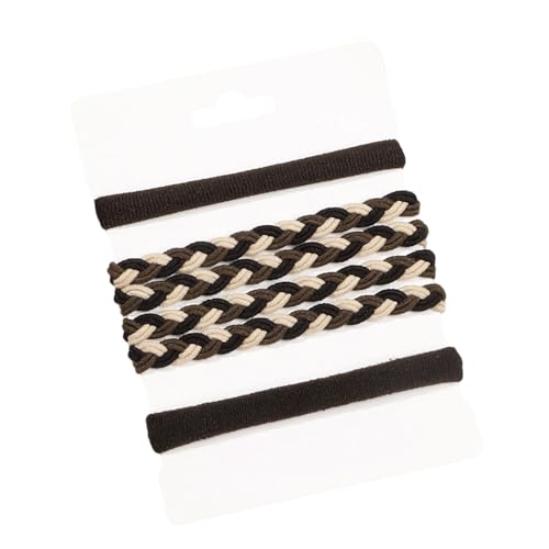 Weiche Haargummis Gewebt Bunt Haargummi Elastische Haarteile Dickes Hochsteckfrisur Haarseil Damen Haardekoration von Jiqoe