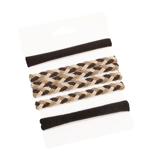 Weiche Haargummis Gewebt Bunt Haargummi Elastische Haarteile Dickes Hochsteckfrisur Haarseil Damen Haardekoration von Jiqoe