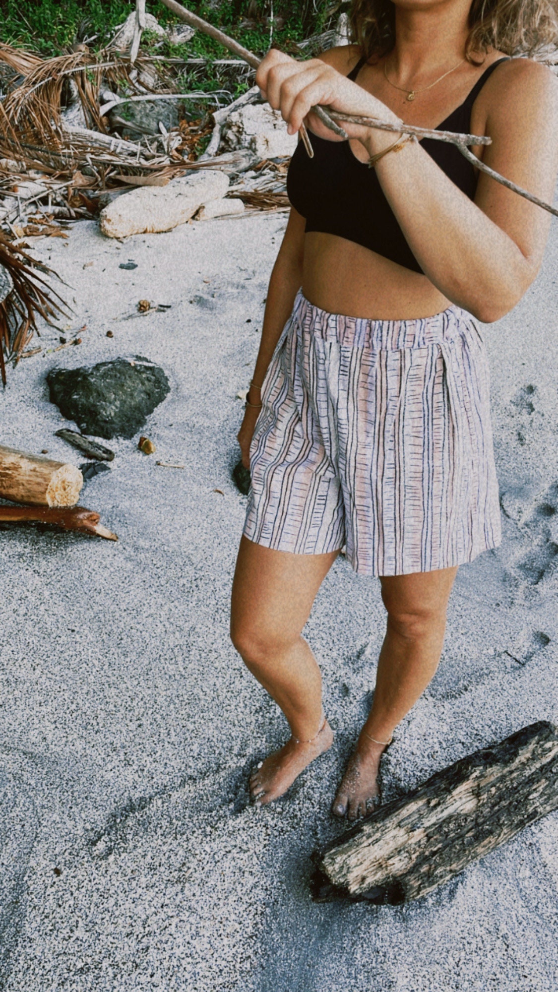 Lani Cotton Shorts Made From Vintage Fabric Lani Cotton Shorts Made From Vintage Fabric von JiriLabel