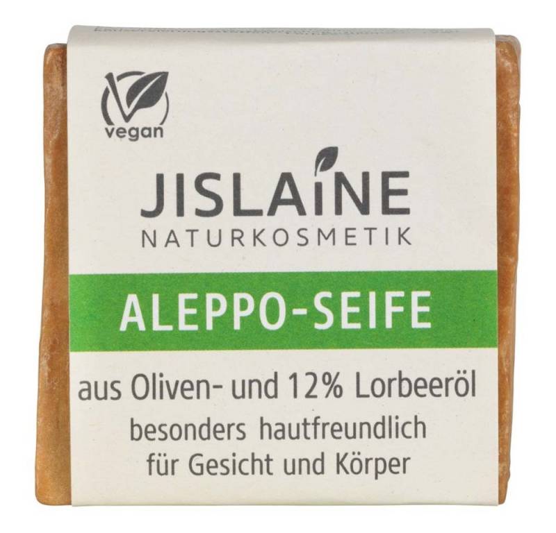 Jislaine Handseife Aleppo-Seife - Oliven- und 12% Lorbeeröl 200g von Jislaine