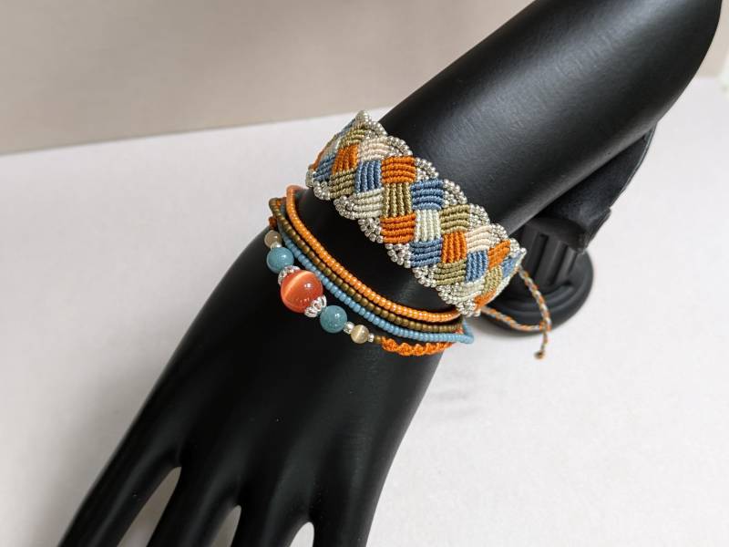 2-Er Armbandset Mit Cat Eye - Und Aquamarin Perlen, Freundschaftsarmbänder 2-Er Armbandset Mit Cat Eye - Und Aquamarin Perlen, Freundschaftsarmbänder von JitisDream