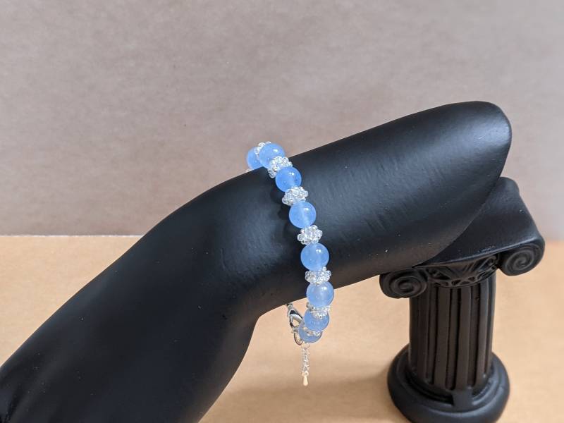Armband Mit Aquamarin Perlen, Naturstein Armband Mit Aquamarin Perlen, Naturstein von JitisDream