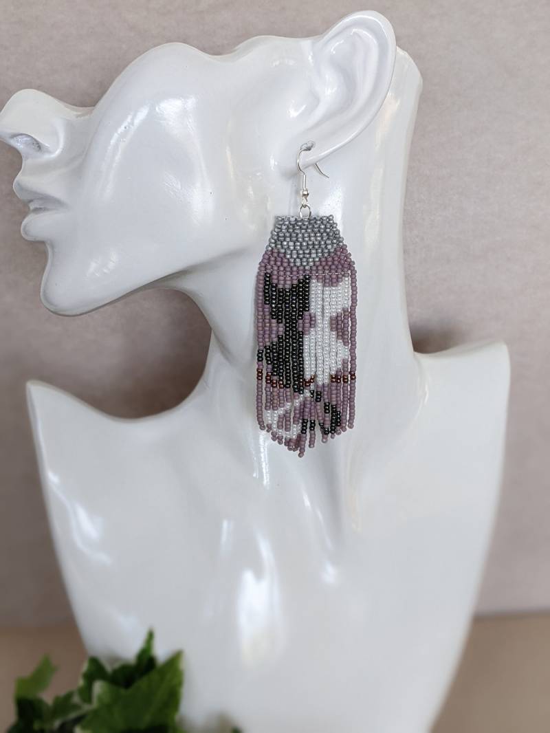 Fransen Ohrringe "Cat", Miyuki Schmuck von JitisDream