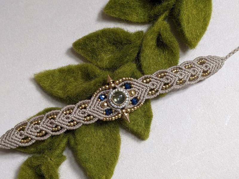 Macramee Armband Mit Citrin, Micro-Macramee von JitisDream