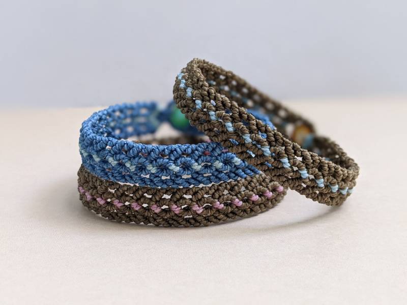 Macramee Armband in Drei Farben Und Größen, Freundschaftsarmband von JitisDream