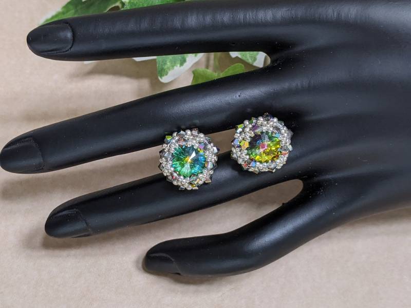 Swarovski Ohrstecker "Rainbow Beams"; Elegant Und Zeitlos von JitisDream