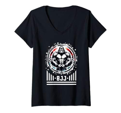 Damen Jiu Jitsu T -Shirt Brasilianer Jiu Jitsu Shirt BJJ Shirt MMA T-Shirt mit V-Ausschnitt Damen Jiu Jitsu T -Shirt Brasilianer Jiu Jitsu Shirt BJJ Shirt MMA T-Shirt mit V-Ausschnitt von Jiu Jitsu Shirt MMA Shirt BJJ Shirt BJJ Kleidung