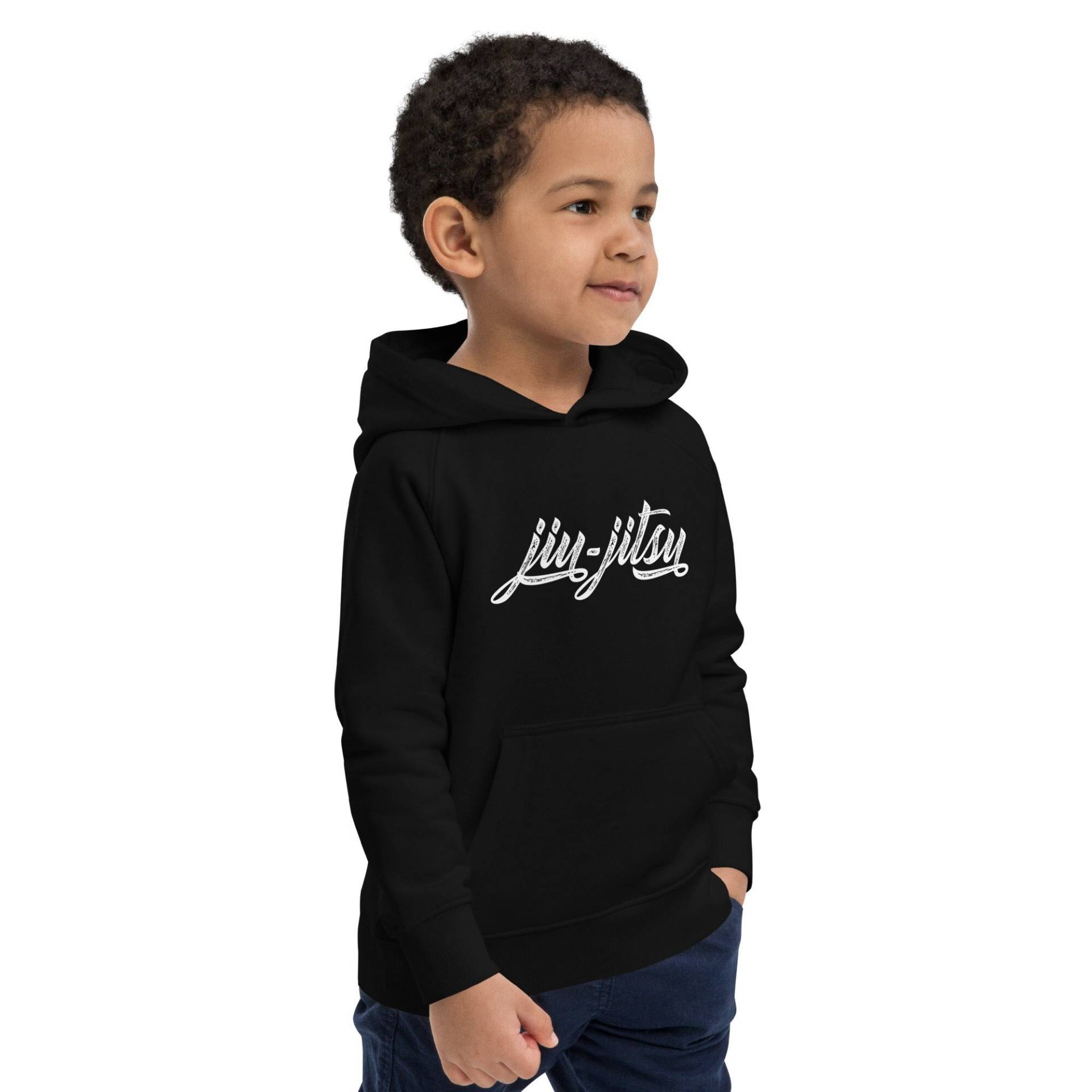 Jiu Jitsu Script - Schwarzer Gürtel Kinder Kapuzenpullover von JiuJitsuLifestlye