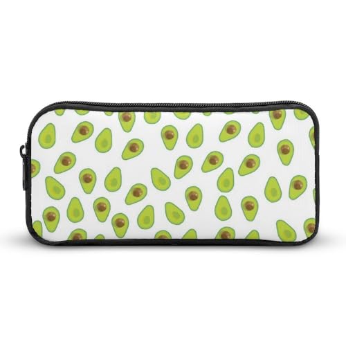 JiuPopular Federmäppchen, AvocadoSchreibwaren-Tasche als Federmäppchen für Büro und Schule, Business-Reisetasche oder kleine Werkzeugbox, Make-up-Tasche für Mädchen von JiuPopular