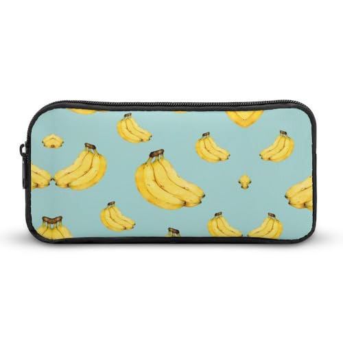 JiuPopular Federmäppchen, Cartoon-BananenSchreibwaren-Tasche als Federmäppchen für Büro und Schule, Business-Reisetasche oder kleine Werkzeugbox, Make-up-Tasche für Mädchen von JiuPopular