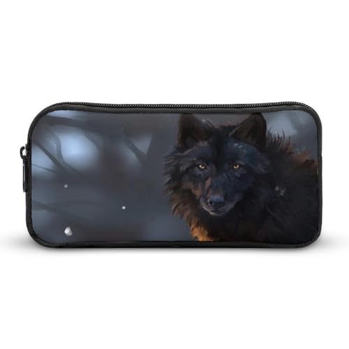 JiuPopular Federmäppchen, Fantasy WolfStationery Tasche verwendet als Federmäppchen für Büro und Schule, Business-Reisetasche oder kleine Werkzeugbox, Mädchen Make-up-Tasche JiuPopular Federmäppchen, Fantasy WolfStationery Tasche verwendet als Federmäppchen für Büro und Schule, Business-Reisetasche oder kleine Werkzeugbox, Mädchen Make-up-Tasche von JiuPopular
