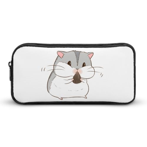 JiuPopular Federmäppchen, HamsterSchreibwaren-Tasche als Federmäppchen für Büro und Schule, Business-Reisetasche oder kleine Werkzeugbox, Make-up-Tasche für Mädchen von JiuPopular