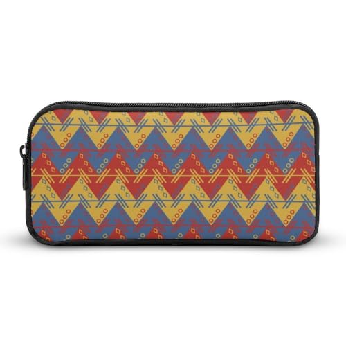 JiuPopular Federmäppchen, IndianerSchreibwaren-Tasche als Federmäppchen für Büro und Schule, Business-Reisetasche oder kleiner Werkzeugkasten, Make-up-Tasche für Mädchen von JiuPopular