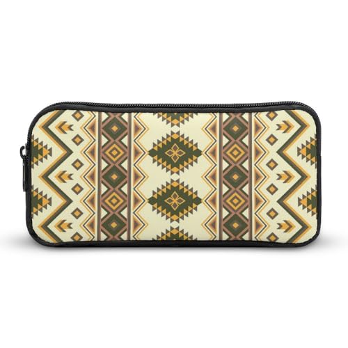 JiuPopular Federmäppchen, IndianerSchreibwaren-Tasche als Federmäppchen für Büro und Schule, Business-Reisetasche oder kleiner Werkzeugkasten, Make-up-Tasche für Mädchen von JiuPopular