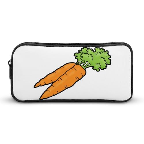 JiuPopular Federmäppchen, KarottenSchreibwaren-Tasche als Federmäppchen für Büro und Schule, Business-Reisetasche oder kleine Werkzeugbox, Make-up-Tasche für Mädchen von JiuPopular