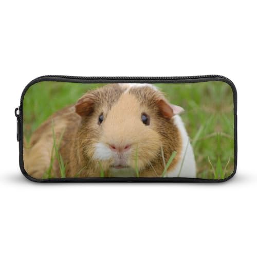 JiuPopular Federmäppchen, Meerschweinchen-Schreibwaren-Tasche als Federmäppchen für Büro und Schule, Business-Reisetasche oder kleiner Werkzeugkasten, Make-up-Tasche für Mädchen von JiuPopular