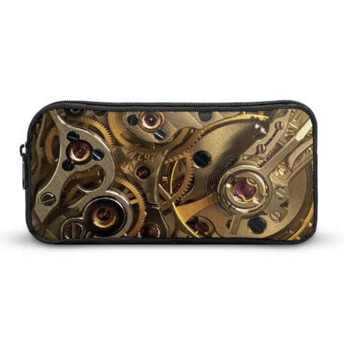 JiuPopular Federmäppchen, coole Steampunk-Ausrüstung, Schreibwaren-Tasche als Federmäppchen für Büro und Schule, Geschäftsreise oder kleine Werkzeugbox, Make-up-Tasche für Mädchen von JiuPopular