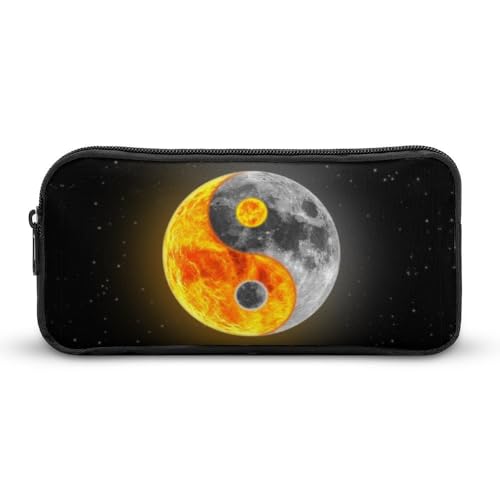 JiuPopular Federmäppchen, coole Yin-YangSchreibwaren-Tasche als Federmäppchen für Büro und Schule, Business-Reisetasche oder kleine Werkzeugbox, Make-up-Tasche für Mädchen von JiuPopular