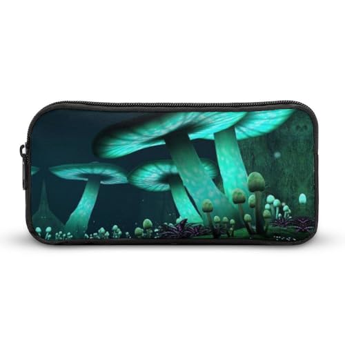 JiuPopular Federmäppchen, psychedelischer Pilz, Schreibwaren-Tasche als Federmäppchen für Büro und Schule, Geschäftsreisetasche oder kleine Werkzeugbox, Make-up-Tasche für Mädchen von JiuPopular