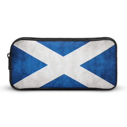 JiuPopular Federmäppchen, schottische RetroSchreibwaren-Tasche als Federmäppchen für Büro und Schule, Business-Reisetasche oder kleine Werkzeugbox, Make-up-Tasche für Mädchen von JiuPopular